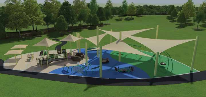 Proposed shade structures over the Lamorinda All Access Playground